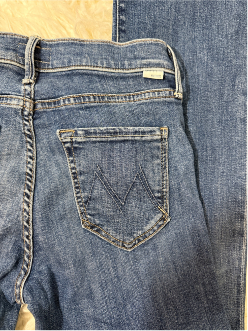 Mother The Outsider Sneak straight leg jeans size 25 - Picture 9 of 9